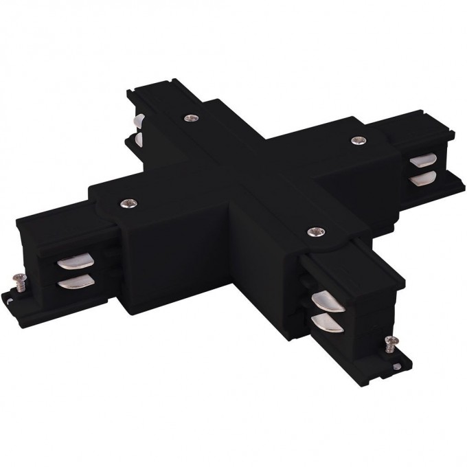 Коннектор X-образный для трехфазного шинопровода ELEKTROSTANDARD TRC-1-3-X-WH черный a039509 Коннектор X-образный для трехфазного шинопровода ELEKTROSTANDARD TRC-1-3-X-WH черный a039509
